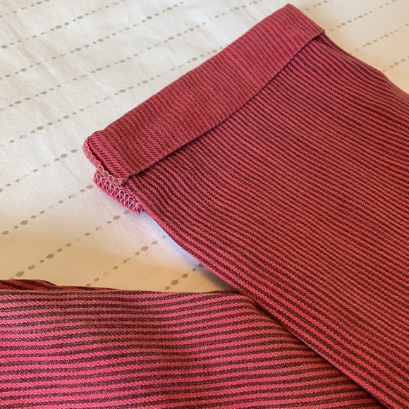 AG The Stilt OAK CUSTOM COLOR Raspberry Pinstripe Roll Hem Jeans - Picture 8 of 8